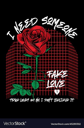 rose flower streetwear art
