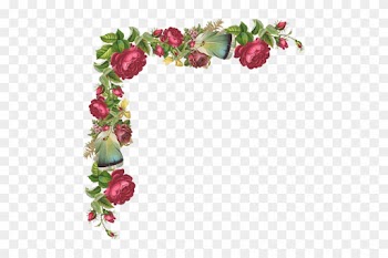 Цветочные Уголки На Прозрачном Фоне Для Вашего Творчества - Rose Flowers Border Corner