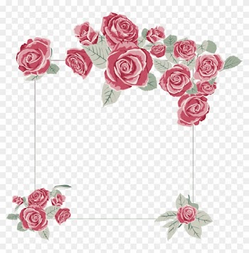 Rose Frame 2 Png - Roses Frame Png
