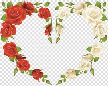 Rose frame Red , rose transparent background PNG clipart