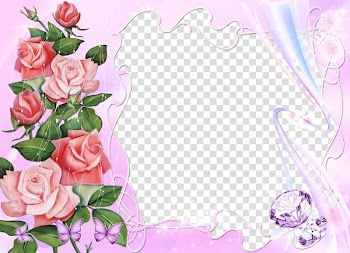 Rose Frames realism, wedding transparent background PNG clipart