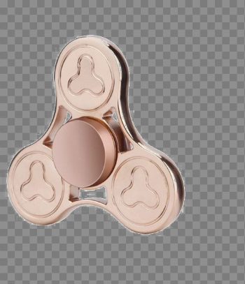 Rose Gold Fidget Spinner PNG Background Image