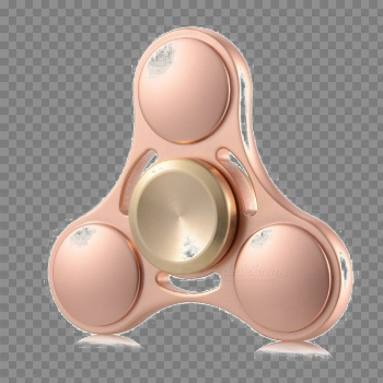 Rose Gold Fidget Spinner Transparent