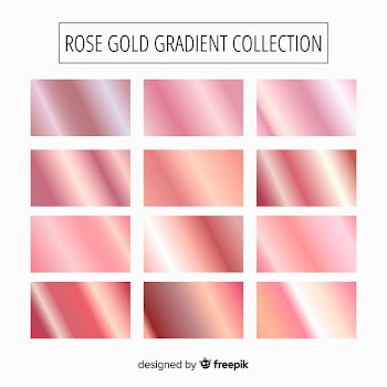 Rose gold gradient collection