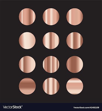 rose gold metallic gradients set