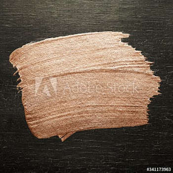 Rose gold paint badge