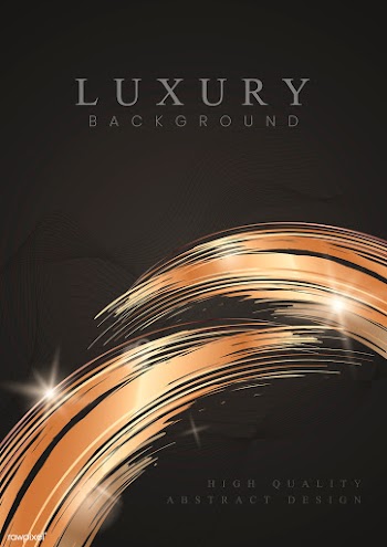 Rose gold wave abstract background | Free stock vector - 564549