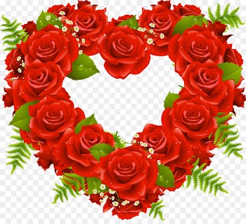 Rose Heart Desktop Wallpaper Flower - maroon frame 