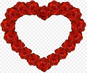 Rose Heart Flower Clip art - Rose Heart Cliparts 