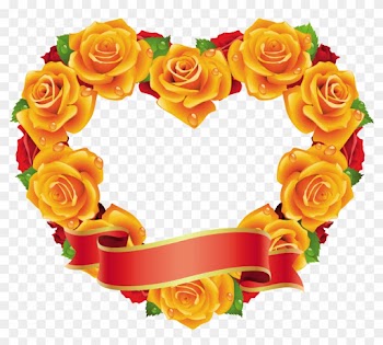 Rose Heart Frame Png