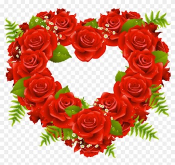 Rose Heart - Heart Rose Png