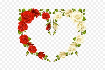 Rose Heart Picture Frames Stock photography - HEART FLOWER 