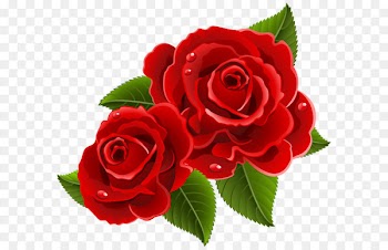 Rose Heart Valentine's Day Clip art - Red Roses Beautiful PNG Clipart Picture 