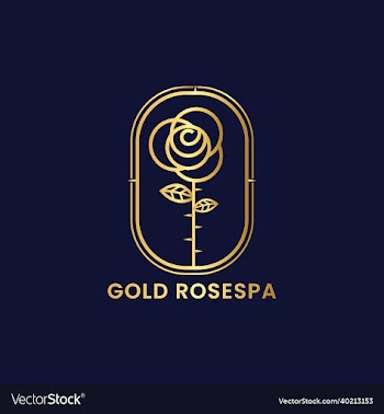 rose line art logo luxury floral beauty spa