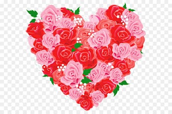 Rose Love Euclidean vector Illustration - Deco Rose Heart PNG Clipart Picture 