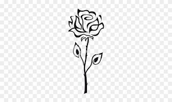 Rose Outline Icons By Canva Png - Rose
