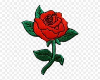 Rose Patches Aesthetic Sticker Red Green Edits Flower - Rose Patch