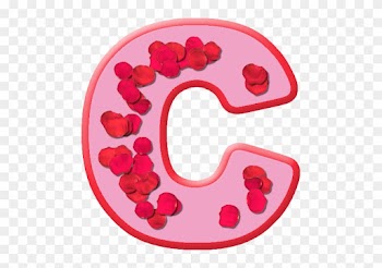 Rose Petals Letter C