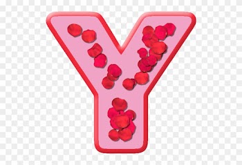 Rose Petals Letter Y