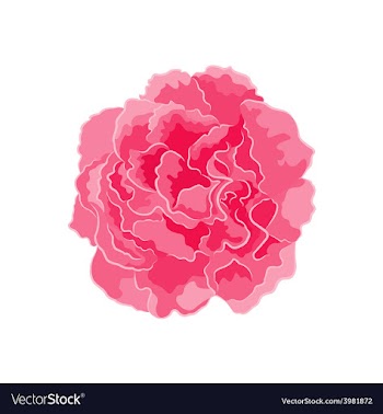 Rose pink separate symbol symbol of love vector image