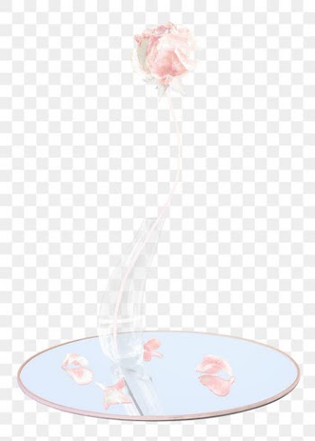 Rose PNG sticker, pastel pink flower in vase… | Free stock illustration | High Resolution graphic