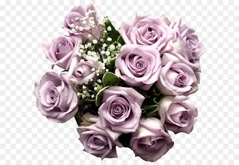 Rose Purple Light Flower bouquet Clip art - Light Purple Rose Bouquet Clipart 