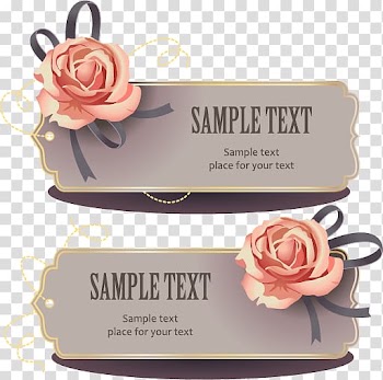 Rose, Rose decorative tag transparent background PNG clipart