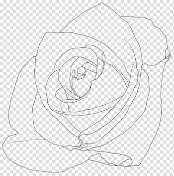 Rose Screentone , rose sketch transparent background PNG clipart