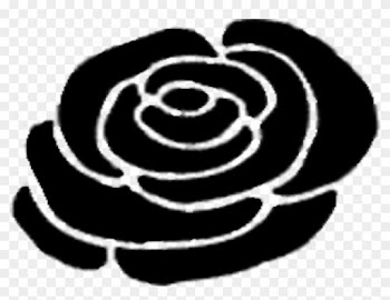 Rose Silhouette 2 - Clip Art Rose