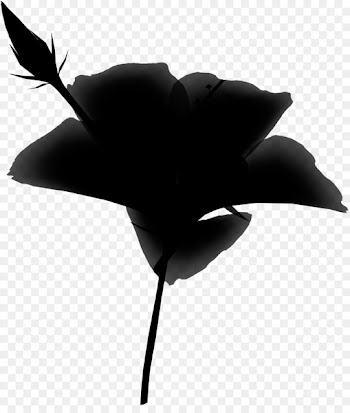 Rose Silhouette Leaf Family M Invest d.o.o. Black M -  
