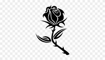 Rose Silhouette Png Imagenes Rosas Png Rose Silhouette - Black Rose Vector Free