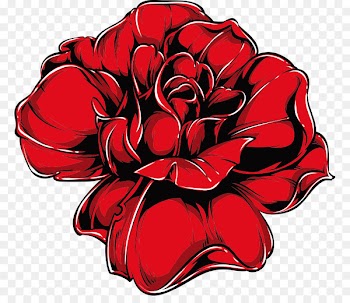 Rose Tattoo Rose Tattoo Illustration - Vector blood red roses printing 