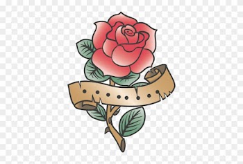 Rose Tattoo Wall Decal - Old School Rose Tattoo