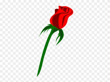 Rose Vector Art 21, - Red Rose Png Cartoon