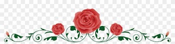 Rose Vine Thorns, Spines, And Prickles Clip Art - Red Rose Vine Border