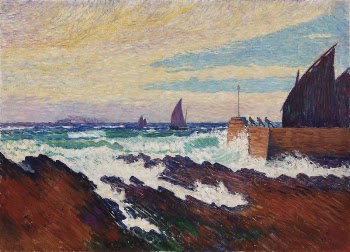 Rosehearty pier (roseheartyn aallonmurtaja), 1910, | Free Photo - rawpixel