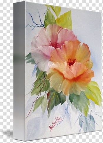 Rosemallows Floral design Cut flowers Watercolor painting, fantasy flowers transparent background PNG clipart