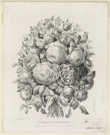 Roses, and rosebuds (1862) by Currier | Free Photo - rawpixel