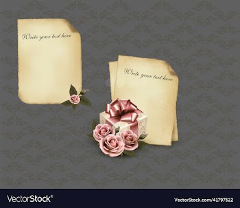 roses and vintage background