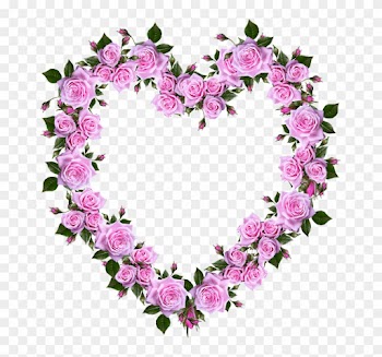 Roses, Heart, Romance, Valentine, Decoration - Real Pink Roses Hearts