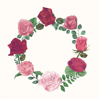 Roses wreath | Free stock vector - 390603
