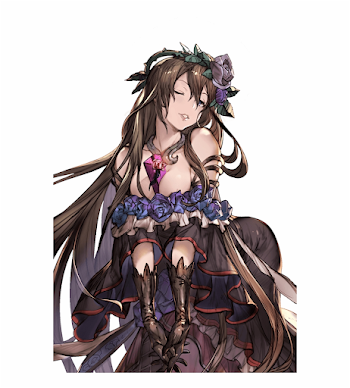 Rosetta's Valentine Cg - Black Hair Fantasy Anime Girl Free PNG ...