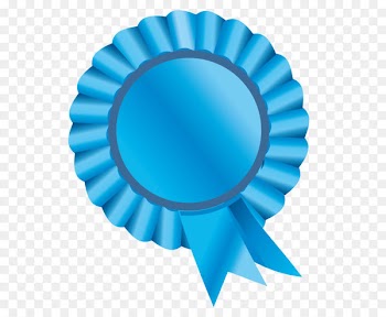 Rosette Clip art - Rosette Ribbon Blue Clipart Picture 