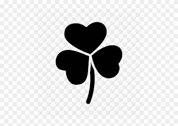 Rosette With Four Leaf Clover Icon In Flat Style Isolated - Three Leaf Clover Png