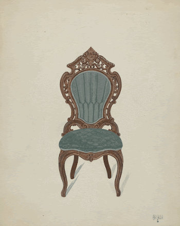 Rosewood Chair (ca. 1936) by Rex | Free Photo - rawpixel