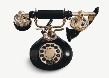 Rotary dial telephone collage element, | Free PSD - rawpixel