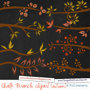 Rotate & Resize Tool: branches clipart chalkboard