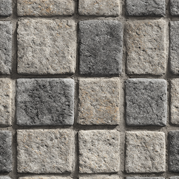 Rough Granite Square Tiles Grid