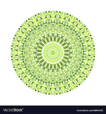 Round abstract colorful circular gemstone pattern vector image