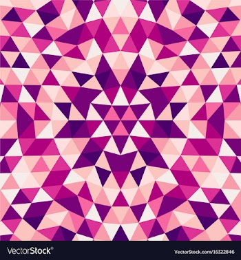 Round abstract geometrical triangle kaleidoscope vector image